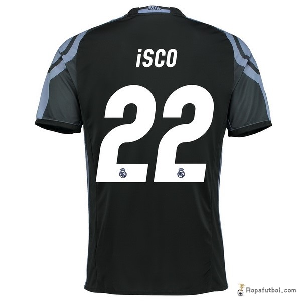Camiseta Real Madrid Replica Tercera Ropa Isco 2016/17 Negro